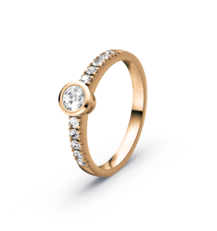 Anillo de compromiso oro 18kts y diamantes 0.55ct 90070