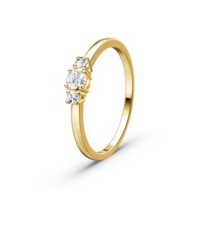 Anell de compromís or 18kts i diamants 0.25ct 64150