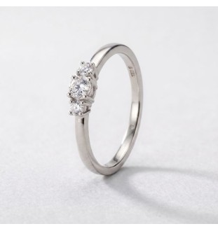 Anillo de compromiso oro 18kts y diamantes 0.25ct 64150