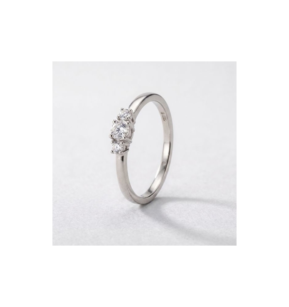 Anillo de compromiso oro 18kts y diamantes 0.25ct 64150