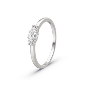 Anillo de compromiso oro 18kts y diamantes 0.25ct 64150