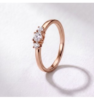 Anell de compromís or 18kts i diamants 0.25ct 64150