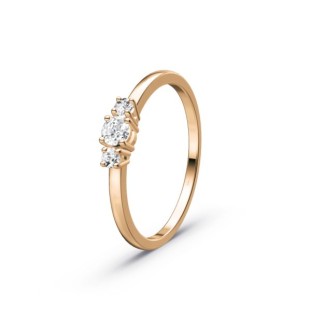 Anillo de compromiso oro 18kts y diamantes 0.25ct 64150