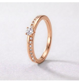 Anillo de compromiso oro 18kts y diamantes 0.23ct 54150