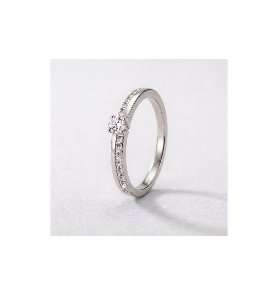 Anillo de compromiso oro 18kts y diamantes 0.23ct 54150