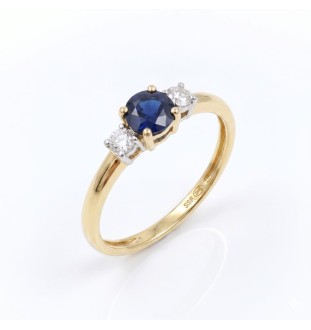 Anillo oro amarillo de...