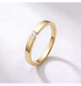 Anillo de compromiso en oro...