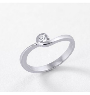 Anillo de compromiso en oro...