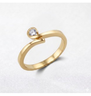 Anillo de compromiso en oro...