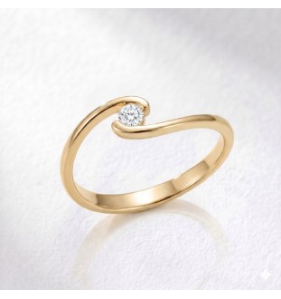 Anillo de compromiso en oro...