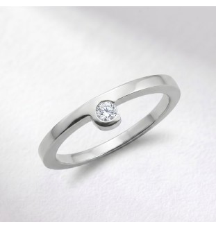 Anillo de compromiso en oro 18kts y diamante natural 2265/sbb