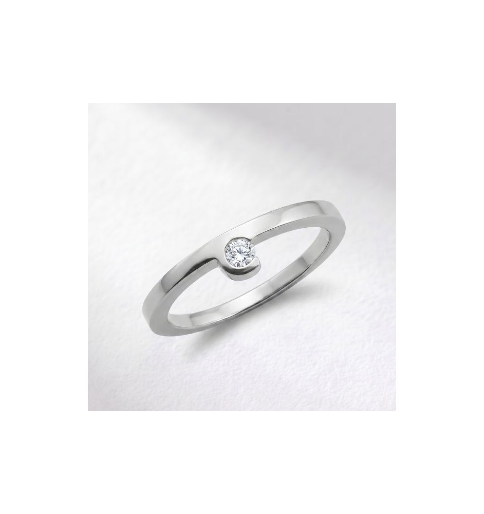 Anillo de compromiso en oro 18kts y diamante natural 2265/sbb