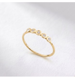 Anillo de compromiso en oro...