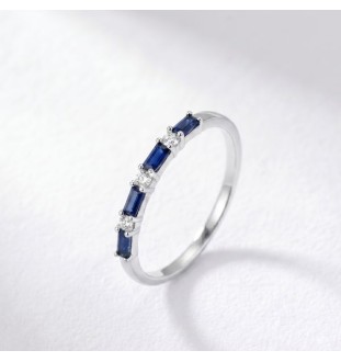 Anillo oro blanco 18kts...