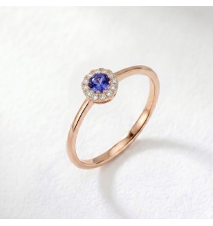 Anillo oro rosa 18kts...