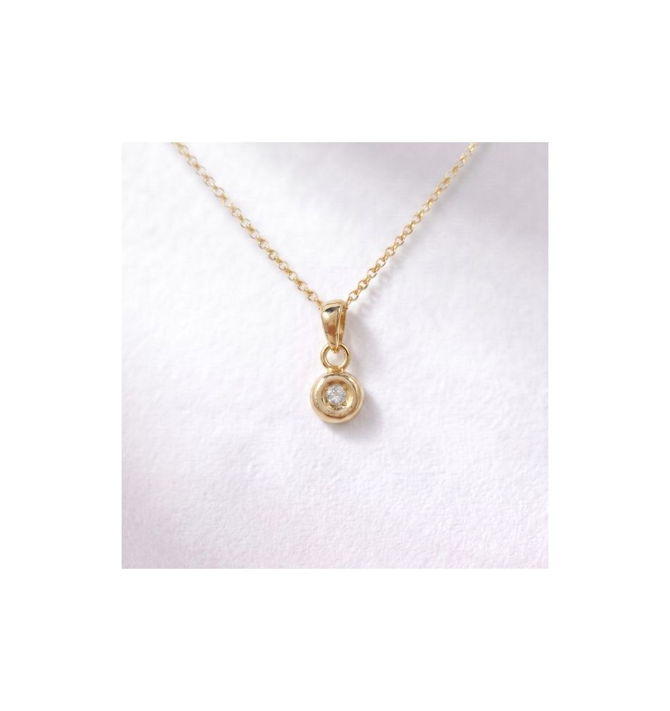 Penjoll or 18kts amb perla i diamant 0.04 cts VAR/013