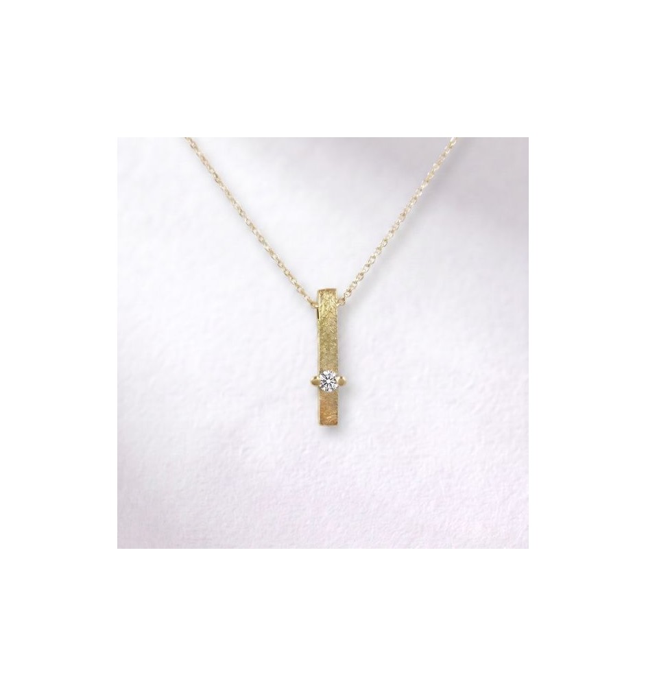 Penjoll or 18kts amb diamant 0.06 cts 9351B