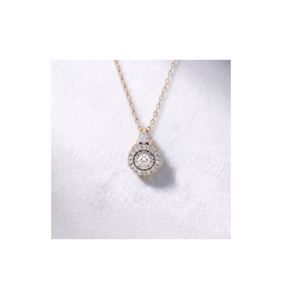 Gargantilla oro 18kts con diamantes 1867B