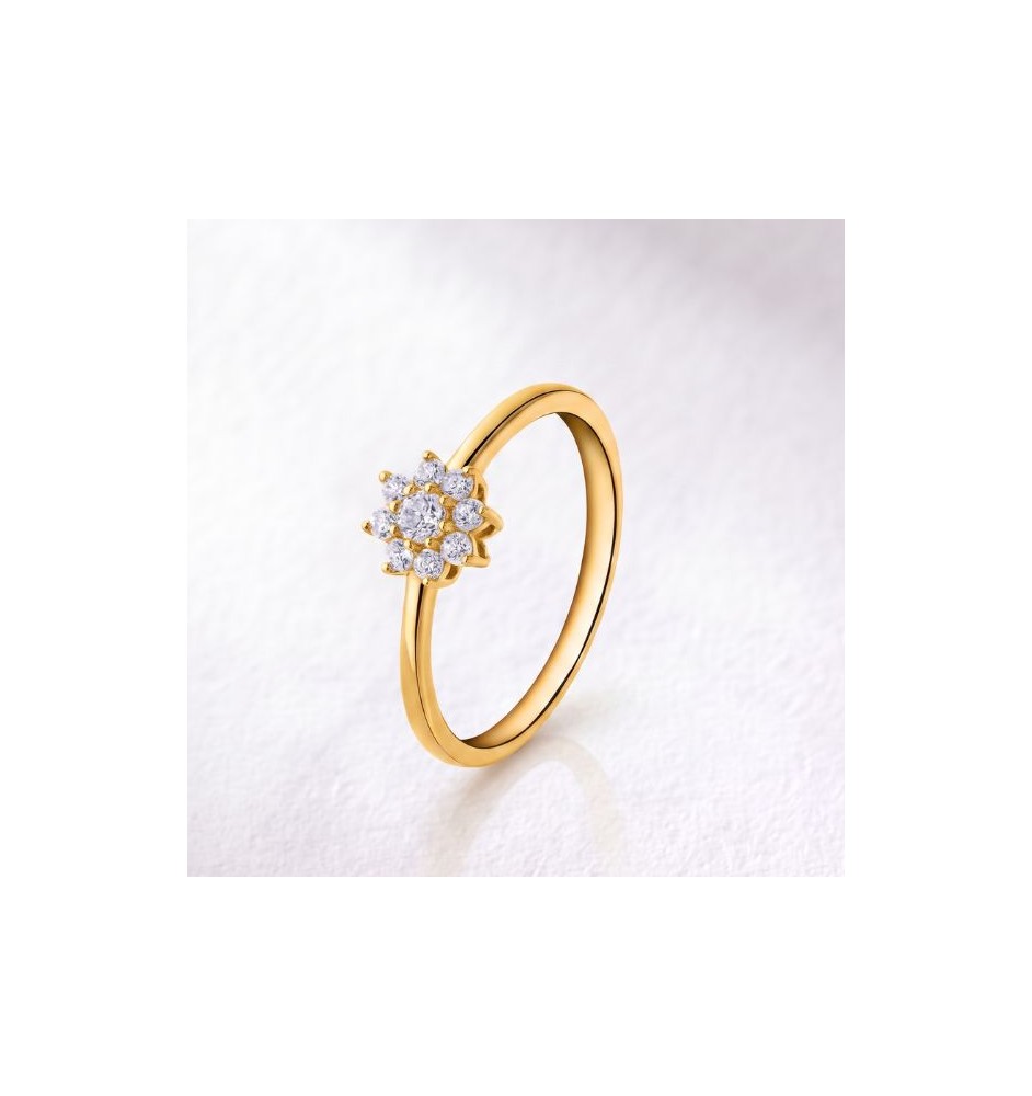 Anillo de compromiso oro 18kts y diamantes 0.20ct 96187B
