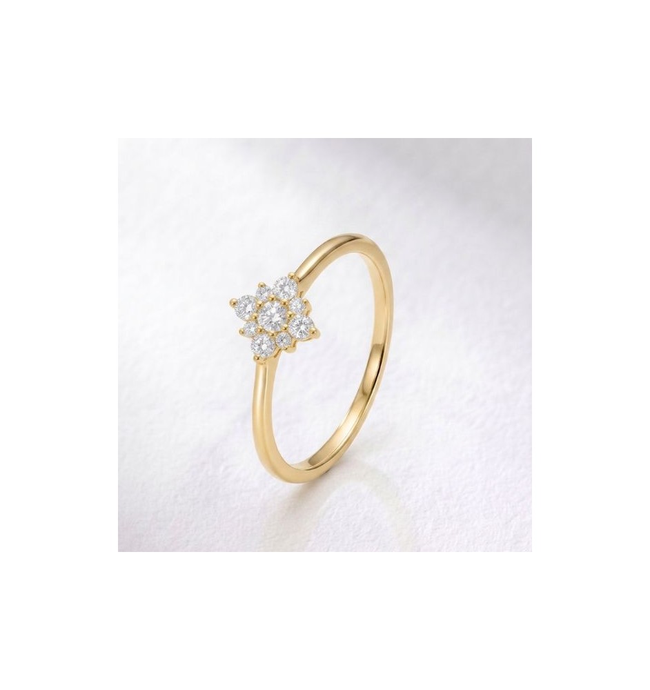 Anillo de compromiso oro 18kts y diamantes 0.24ct 107599B
