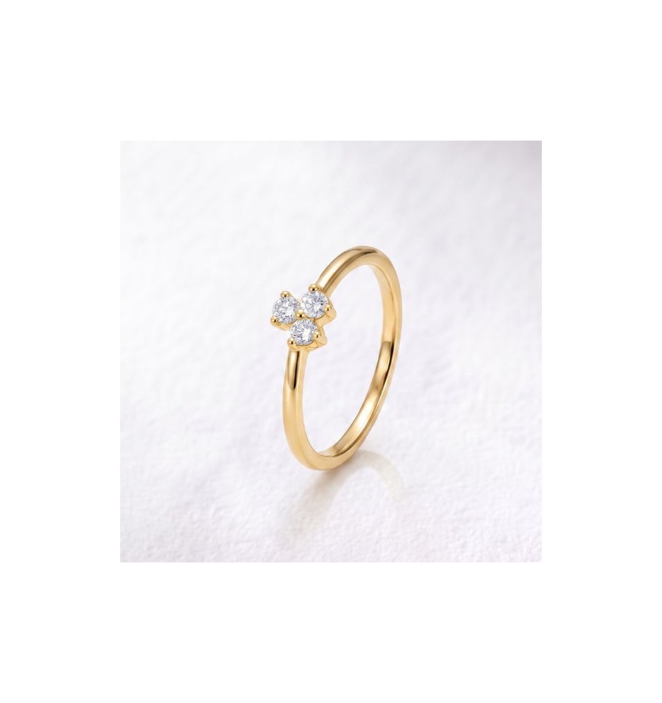 Anillo de compromiso oro 18kts y diamantes 0.10ct 105865