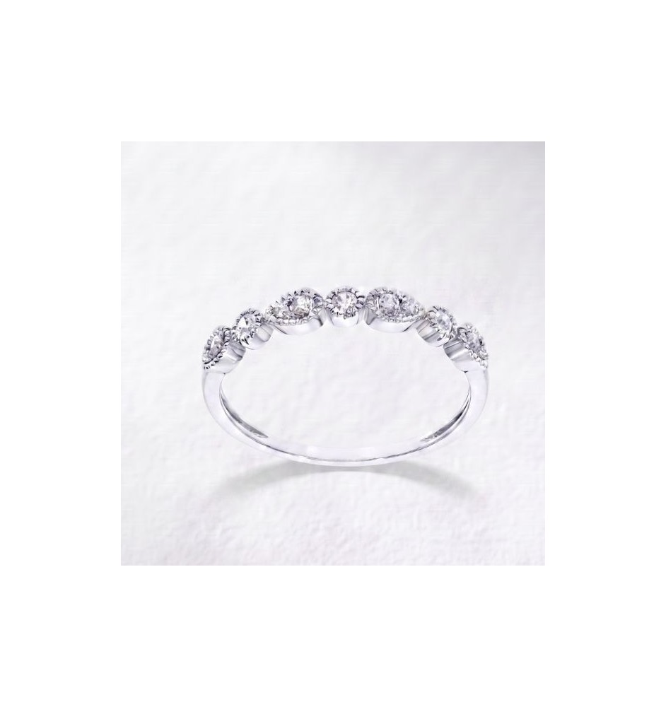 Mitja aliança or 18kts i diamants  0.15cts 106317BB