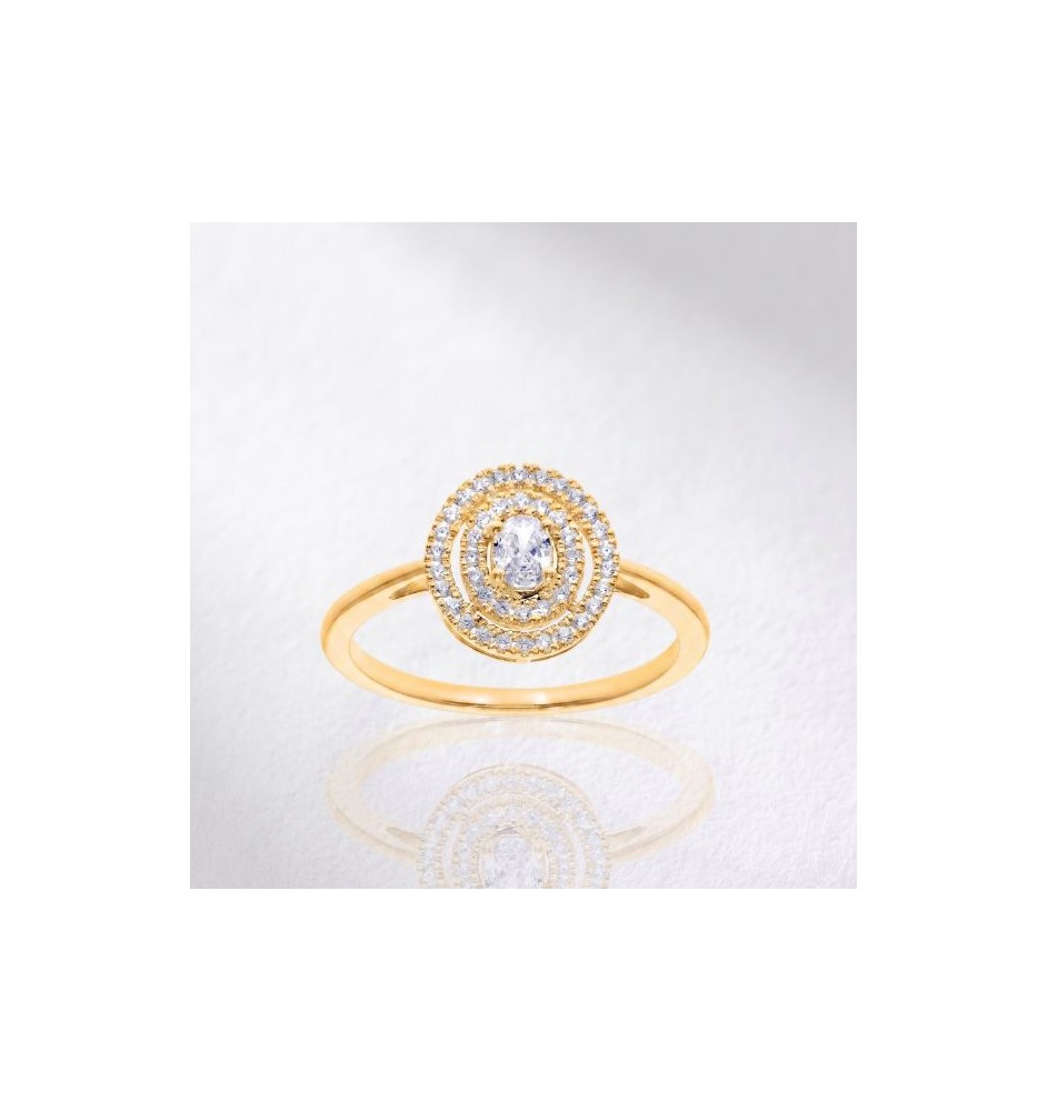 Anillo de compromiso oro 18kts y diamante Oval 6443B