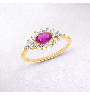 Anillo de compromiso en oro...