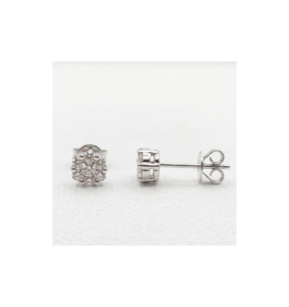Arracades en or 18kts i diamant natural DP0236
