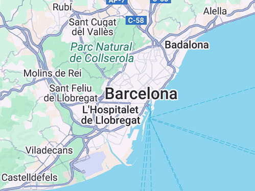 Mapa Barcelona Joyería